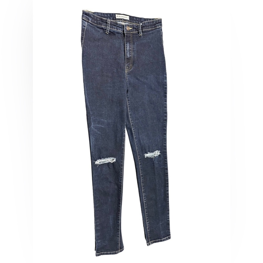 CIELO, skinny jeans , distressed , size large , size 28 waist , 28 length